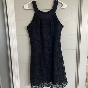 Eyelash Couture | Sleeveless Black Lace Dress Size 7